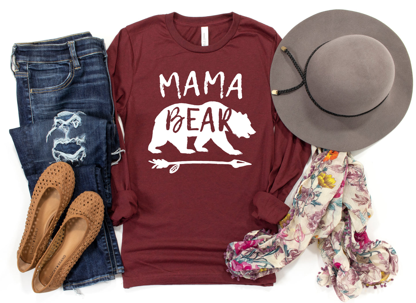 Mama Bear Shirt Long Sleeve | Long Sleeve Mom Shirt