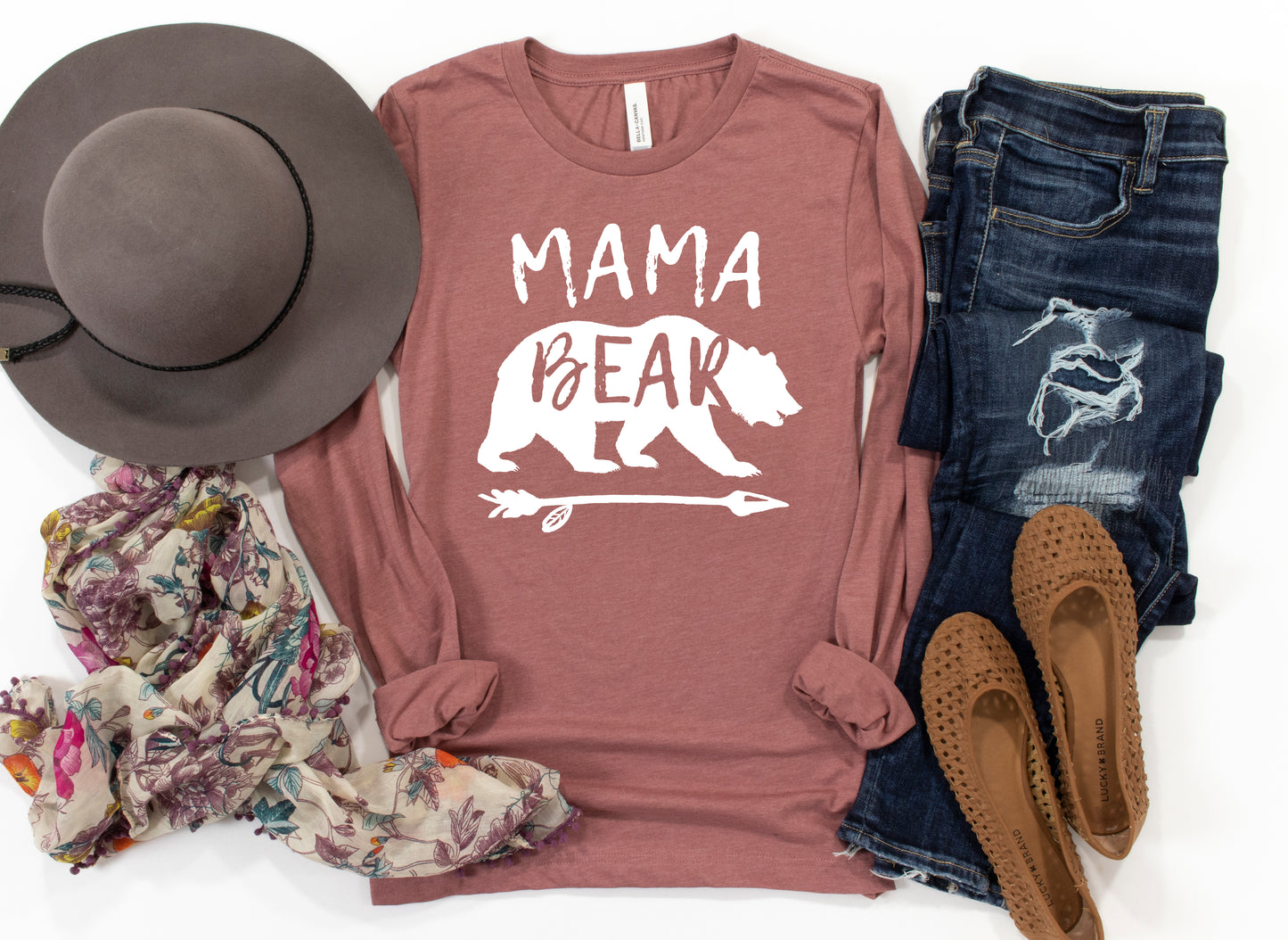 Mama Bear Shirt Long Sleeve | Long Sleeve Mom Shirt