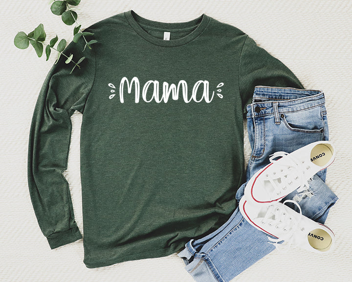 Cute Mama Shirt Long Sleeve | Long Sleeve Mom Shirt