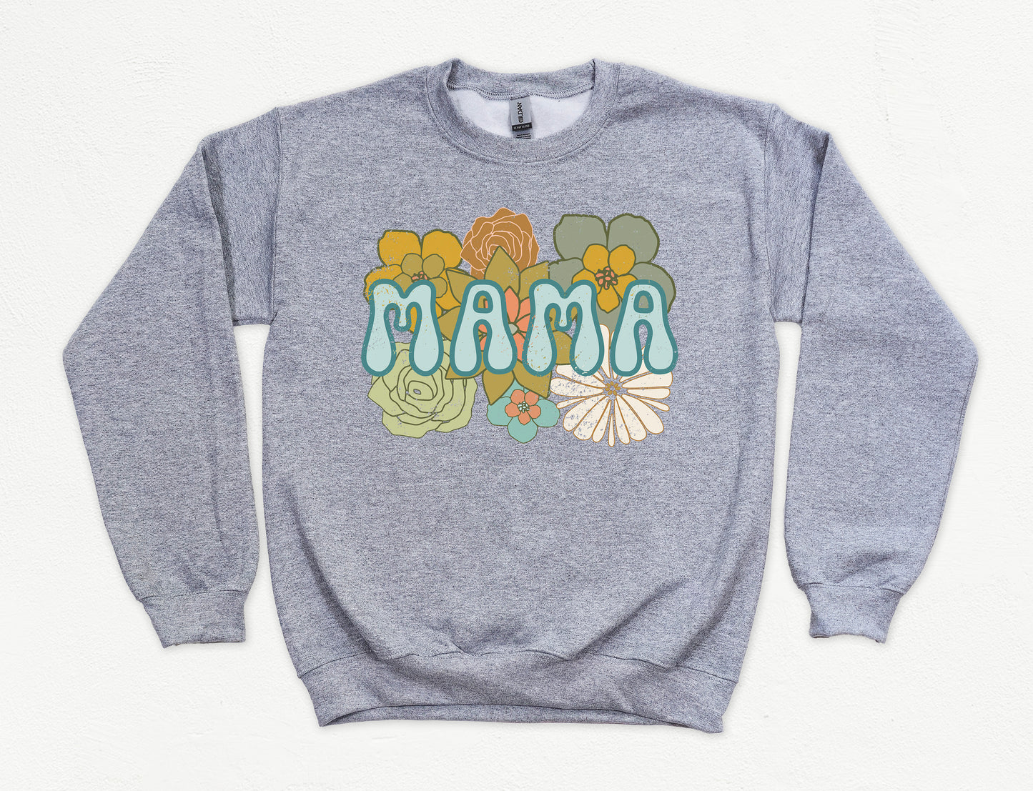 BOHO Flowers Mama Sweatshirt | Mom Sweatshirt