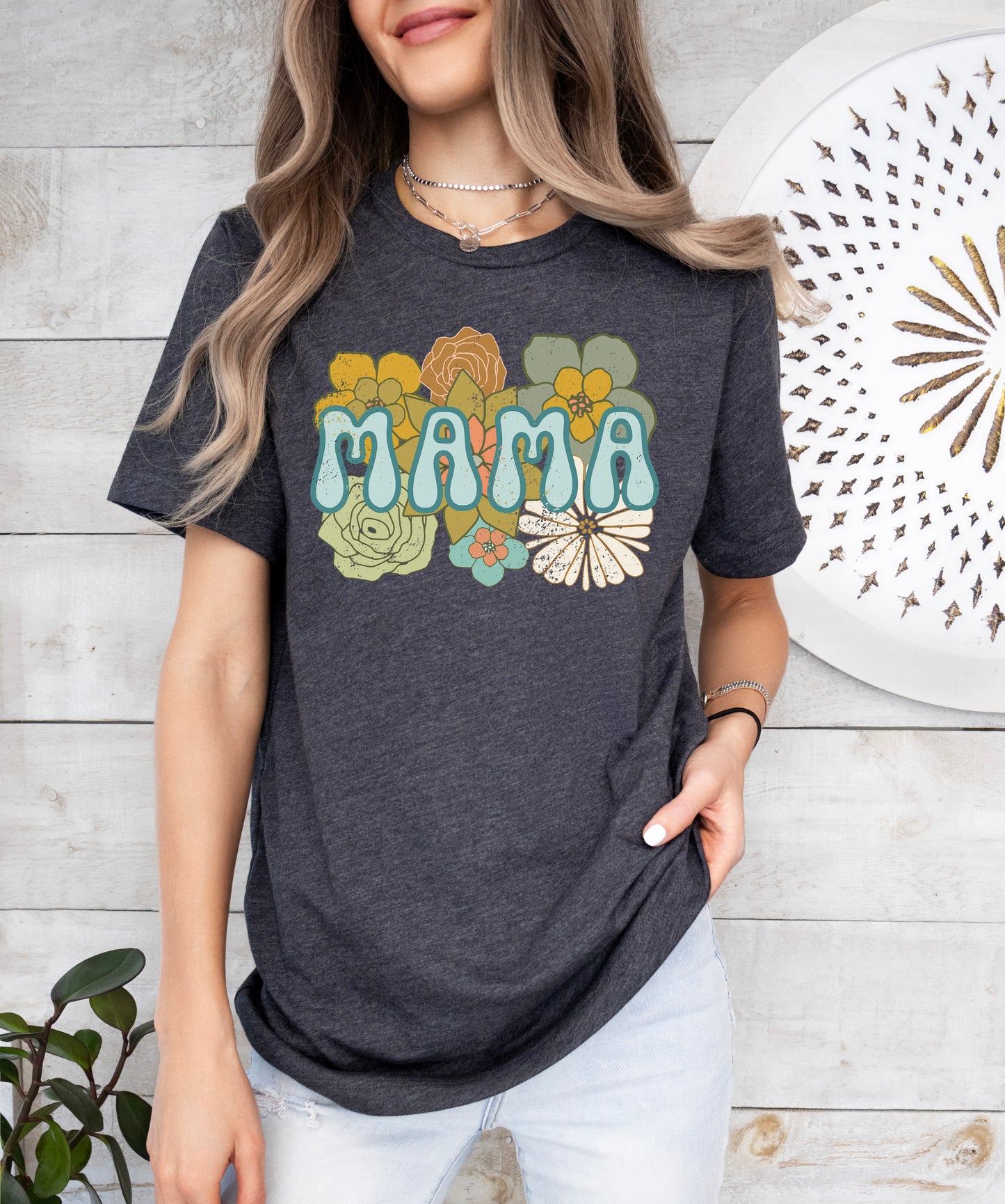 BOHO Flowers Mama Shirt | Mom Shirt