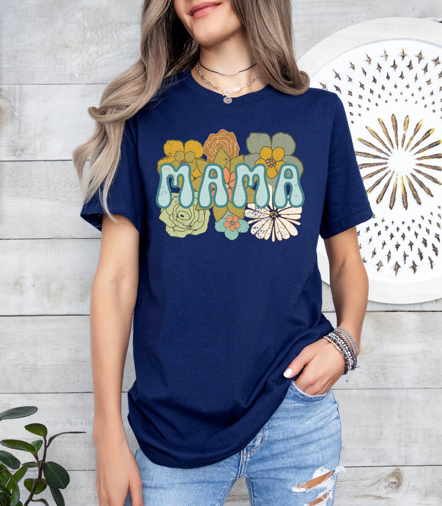 BOHO Flowers Mama Shirt | Mom Shirt