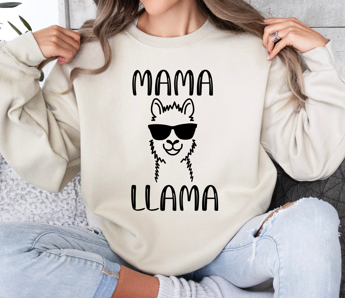 Mama Llama Sweatshirt | Mom Sweatshirt