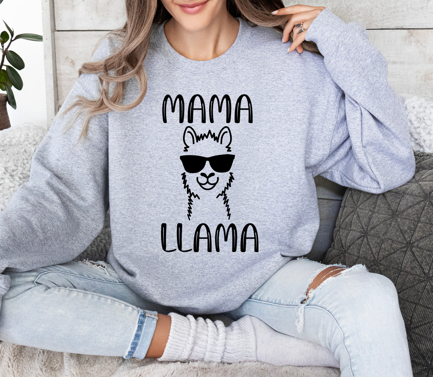 Mama Llama Sweatshirt | Mom Sweatshirt