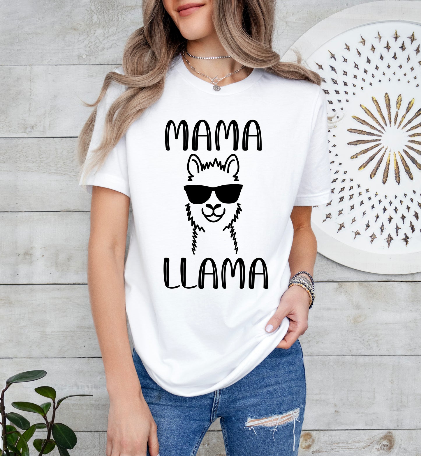 Mama Llama Shirt | Mom Shirt | Light Garment