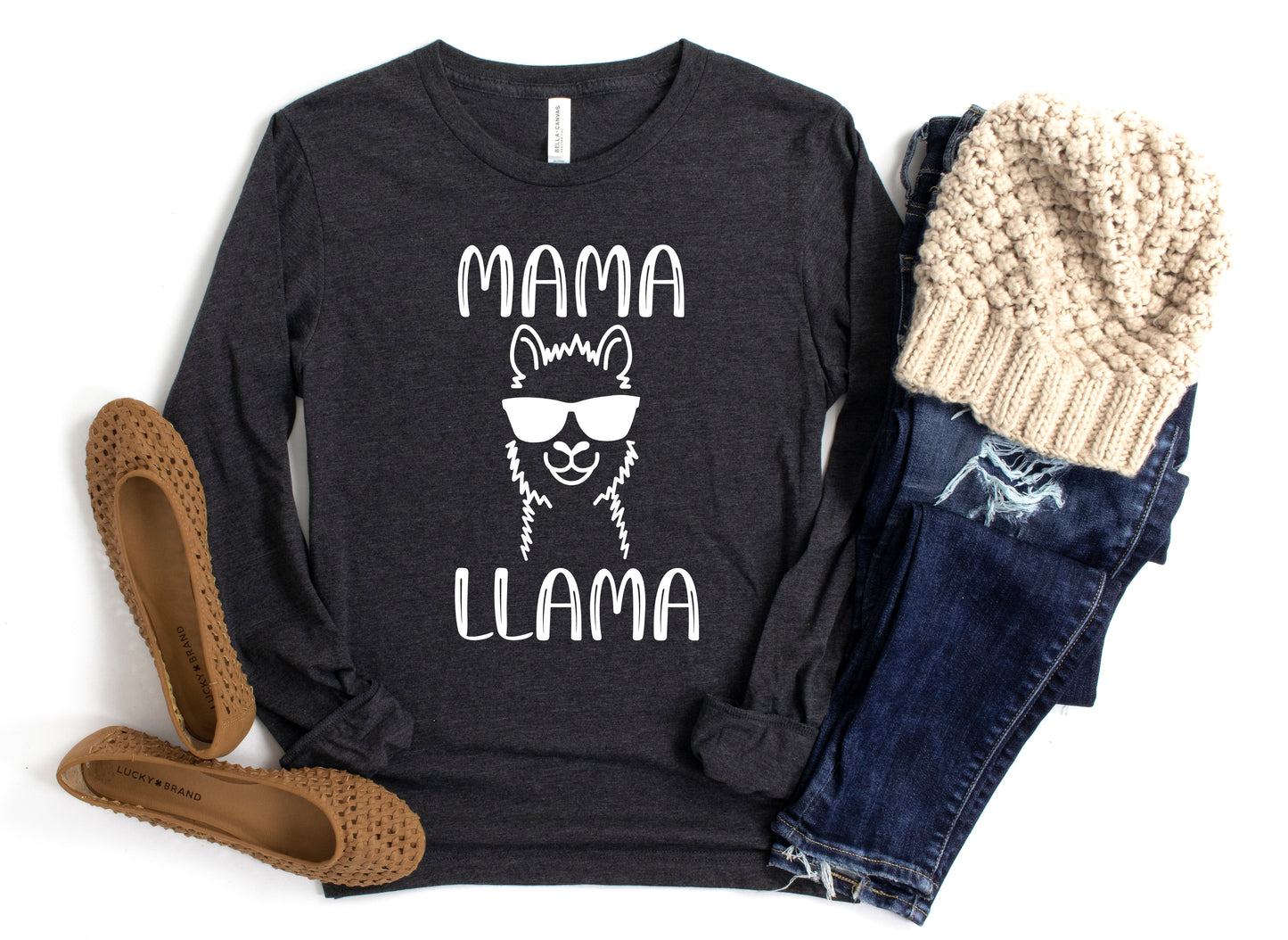 Mama Llama Shirt Long Sleeve | Long Sleeve Mom Shirt