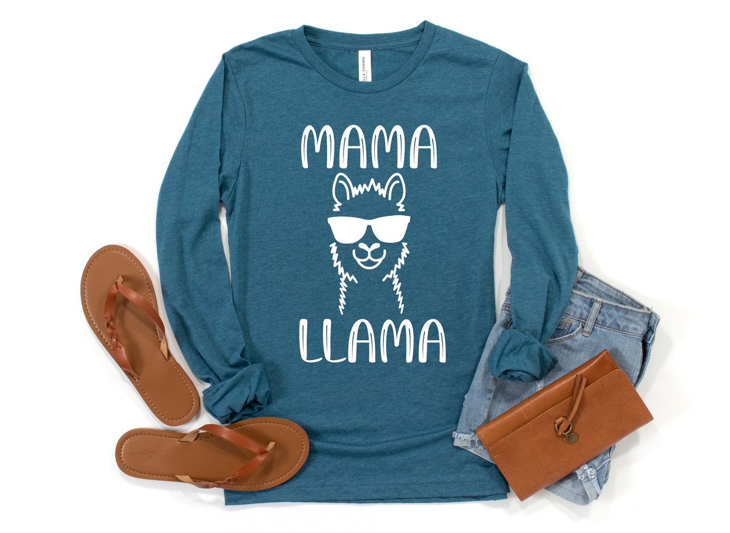 Mama Llama Shirt Long Sleeve | Long Sleeve Mom Shirt