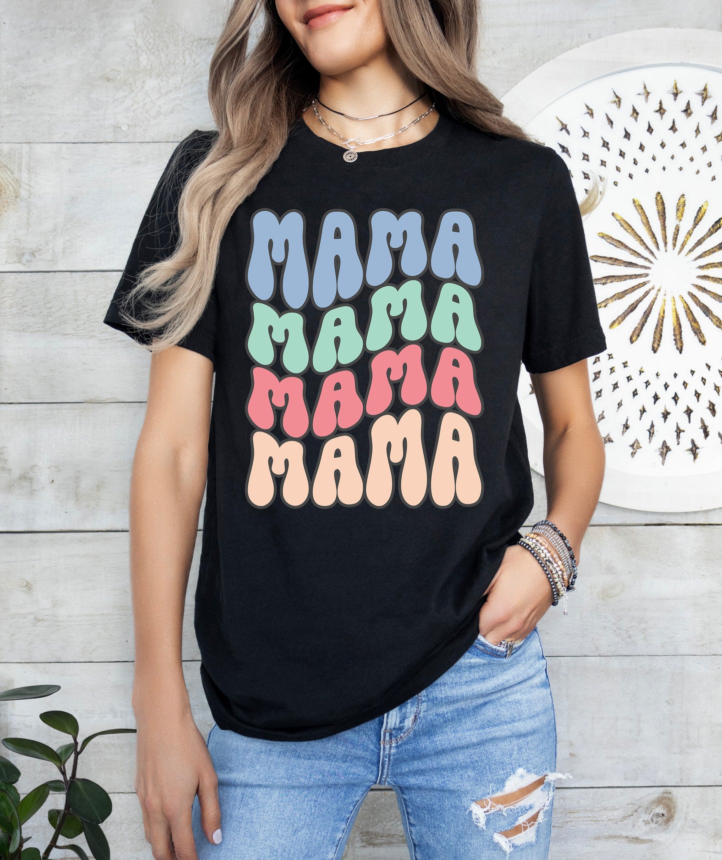Mama Retro Wave Shirt | Mom Shirt