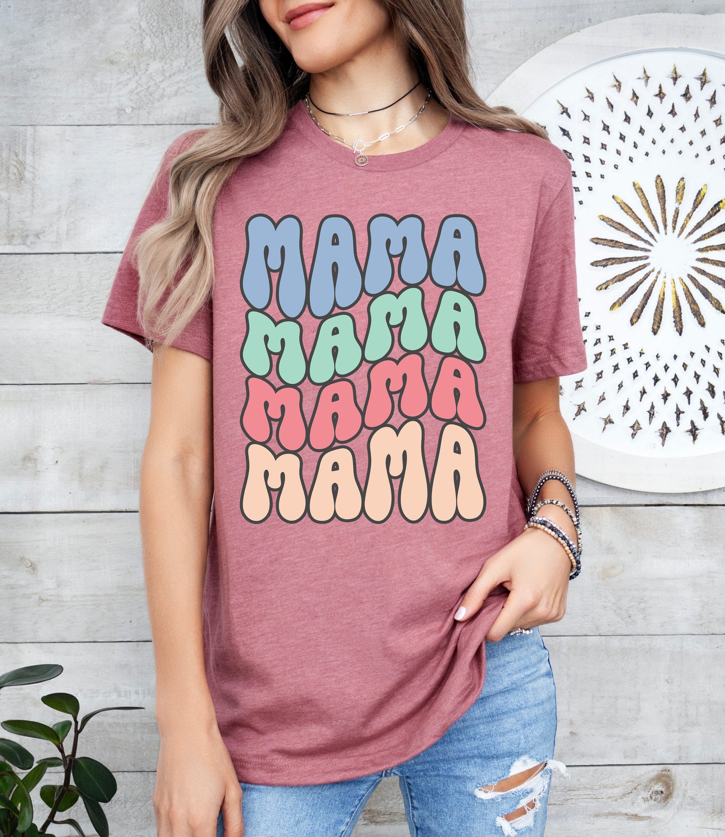 Mama Retro Wave Shirt | Mom Shirt