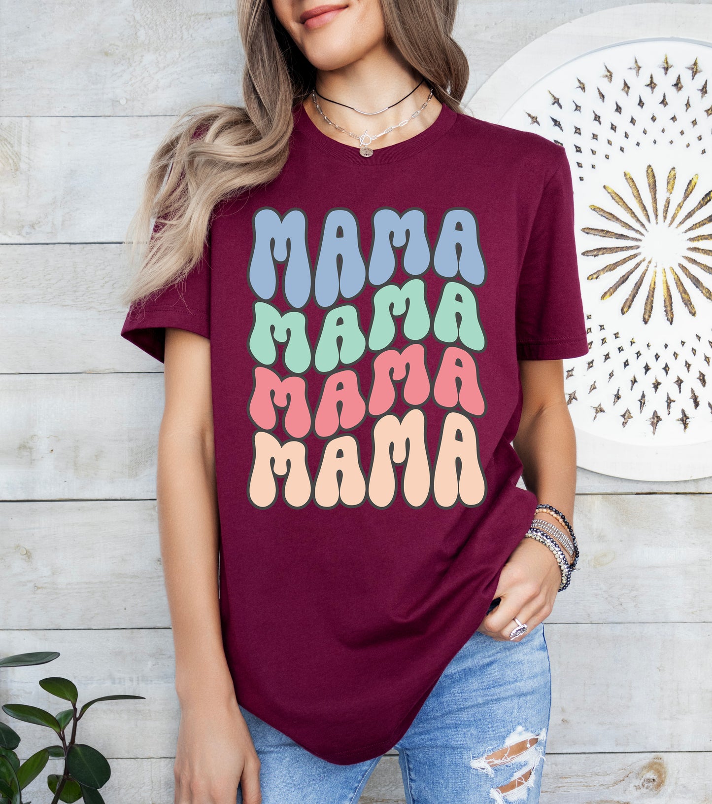 Mama Retro Wave Shirt | Mom Shirt