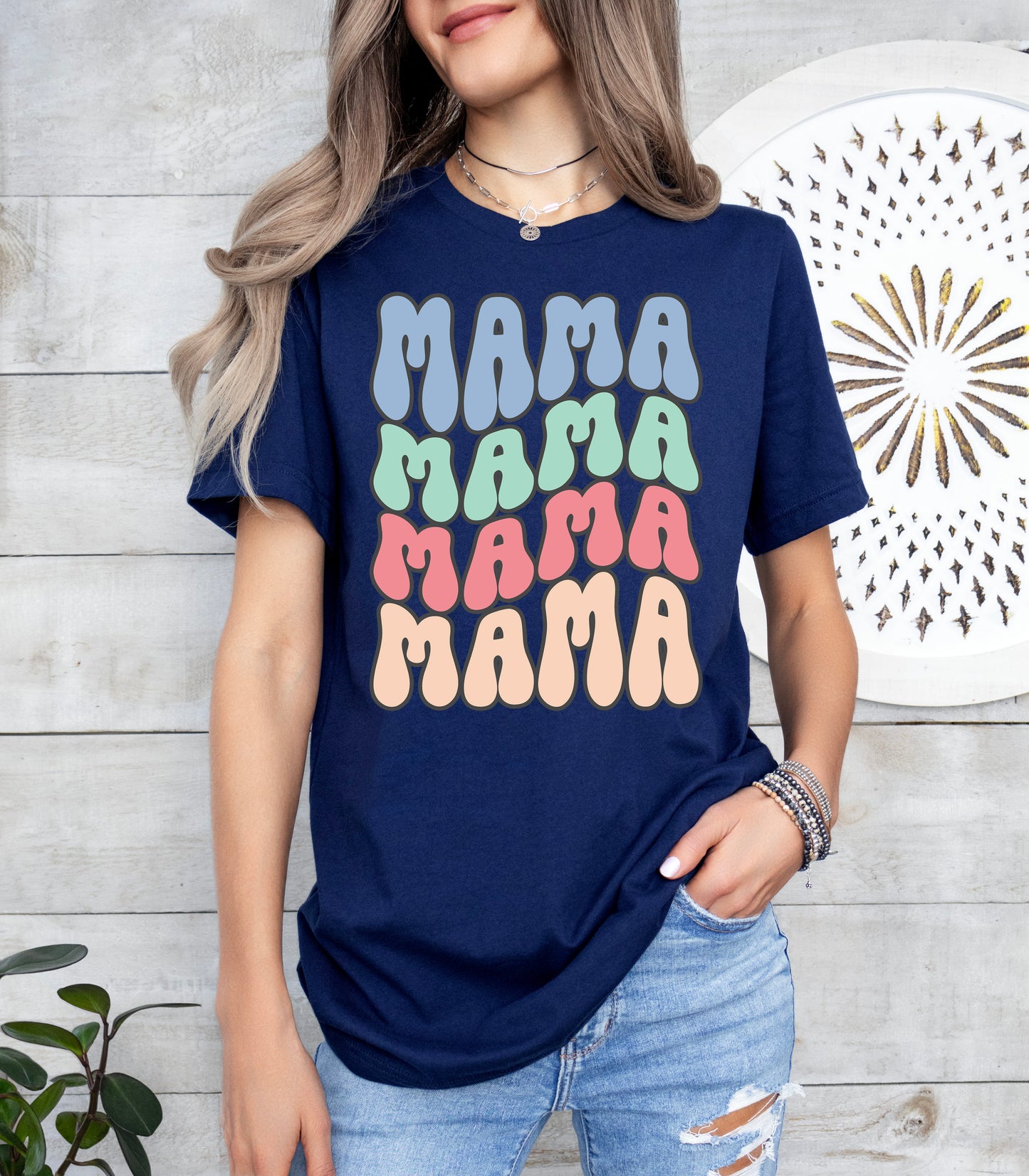 Mama Retro Wave Shirt | Mom Shirt