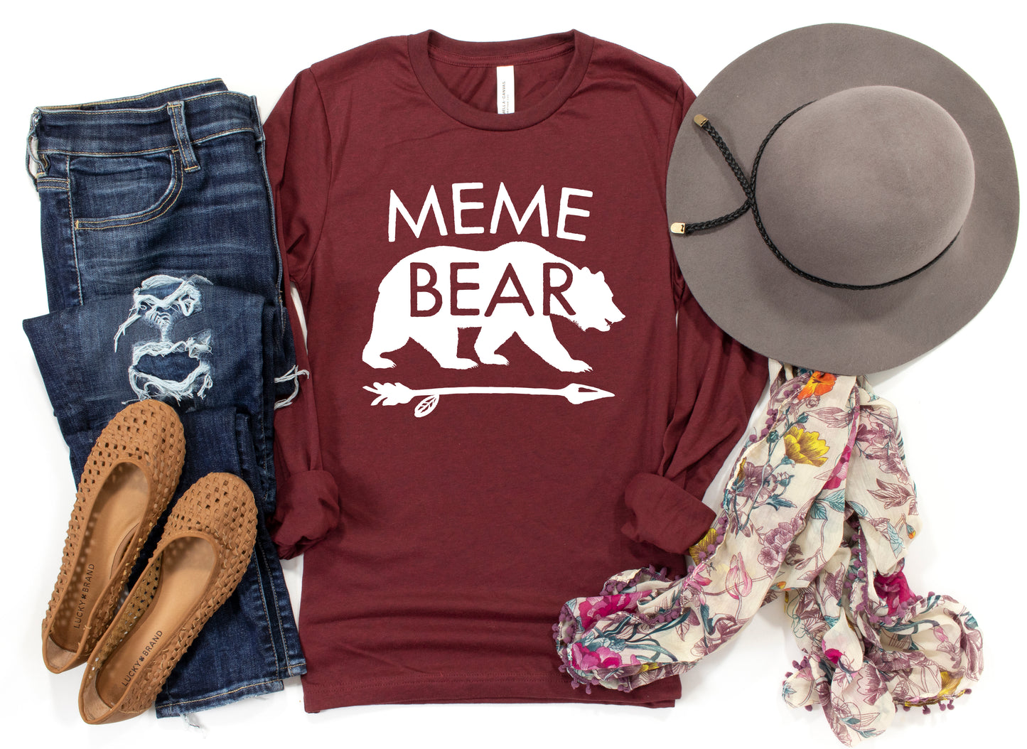Meme Bear Shirt Long Sleeve | Long Sleeve Meme Shirt