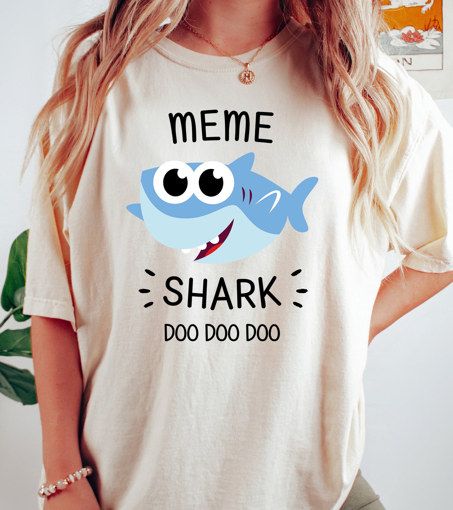 Meme Shark Shirt | Comfort Colors Vintage Style Meme Shirt