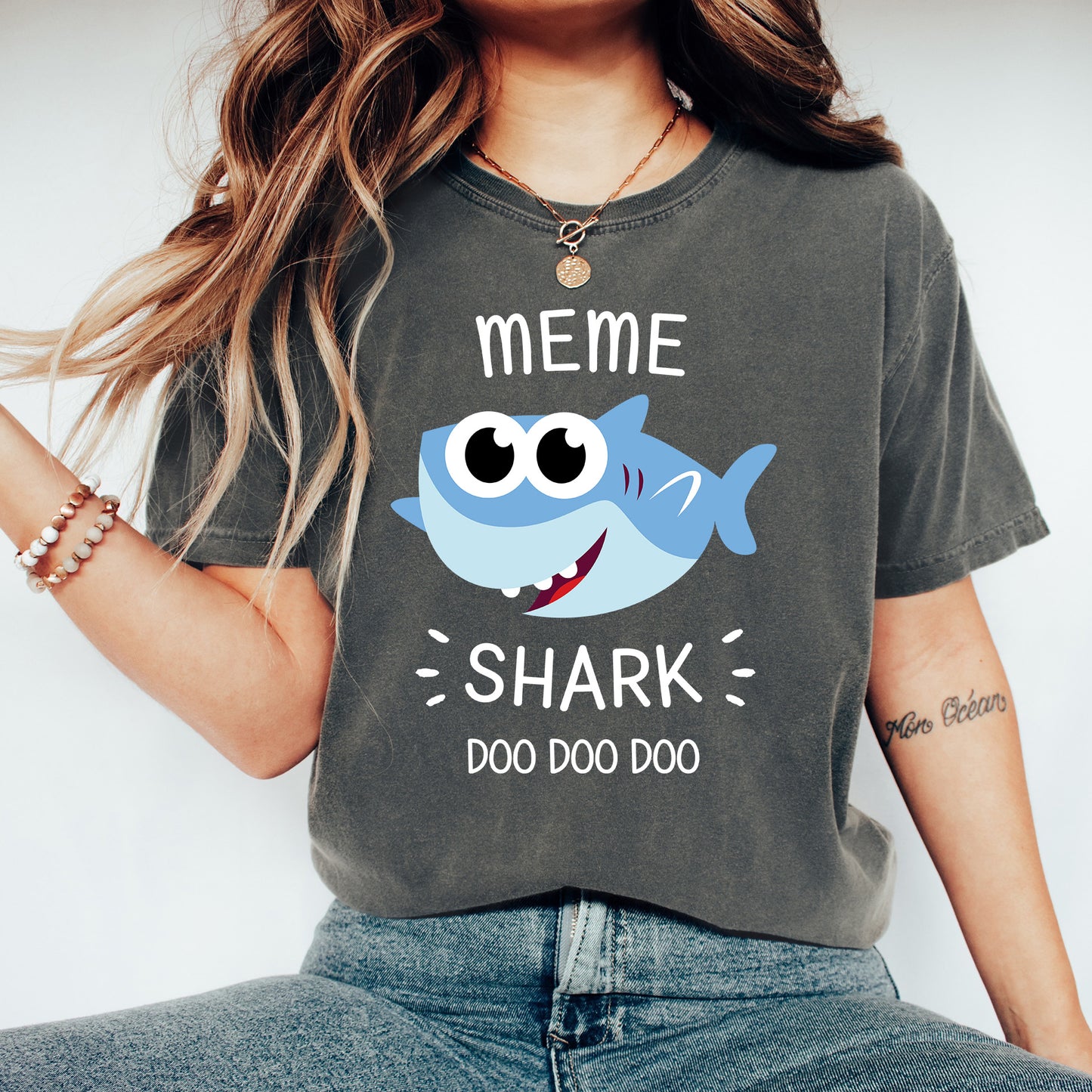Meme Shark Shirt | Comfort Colors Vintage Style Meme Shirt