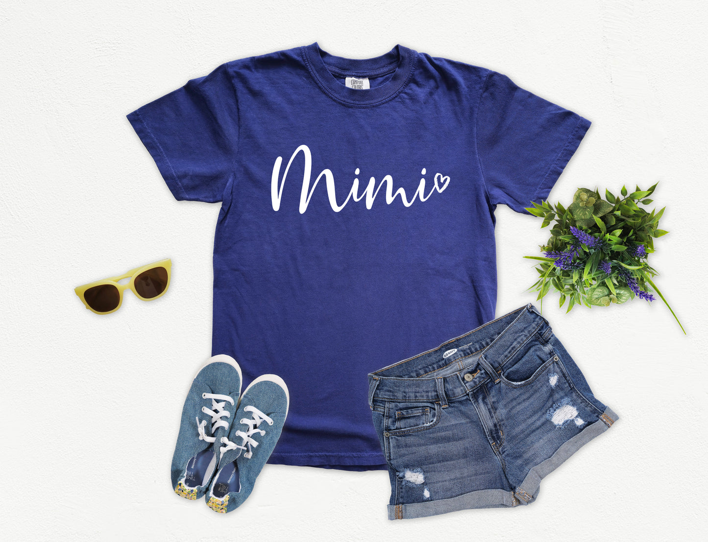 Mimi Heart Shirt | Comfort Colors Vintage Style Mimi Shirt