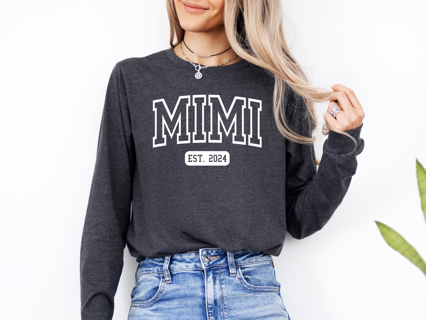 Custom University Style Mimi Shirt Long Sleeve