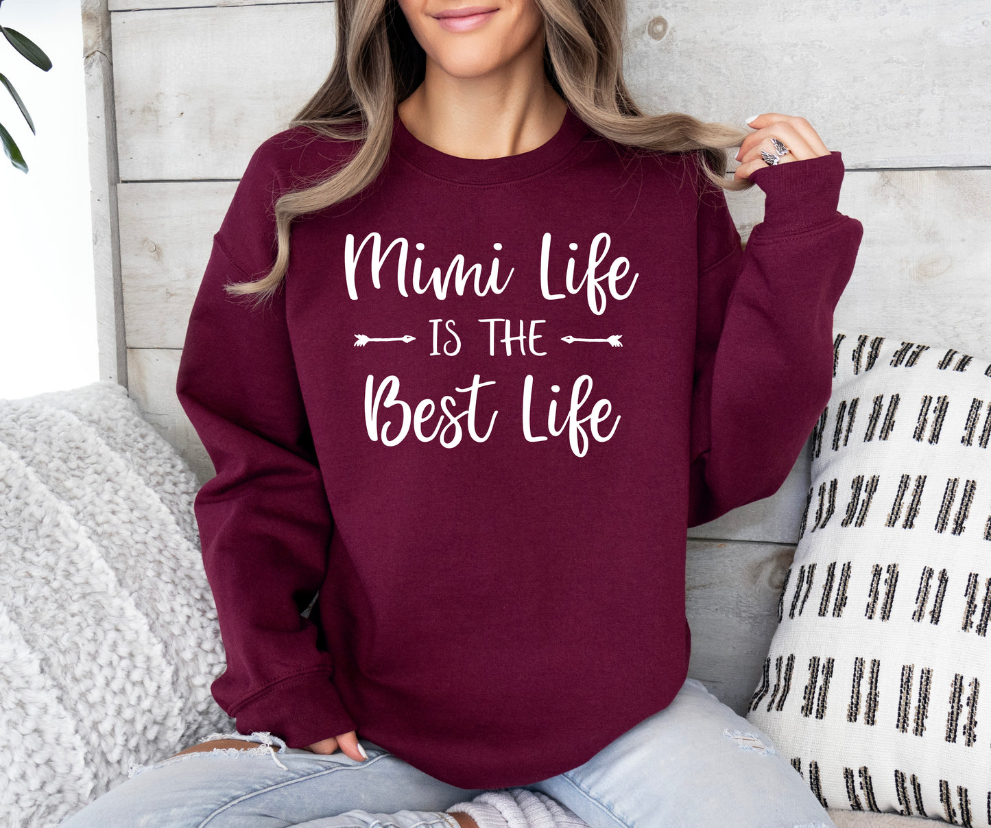 Mimi Life Is The Best Life Sweatshirt | Mimi Sweatshirt