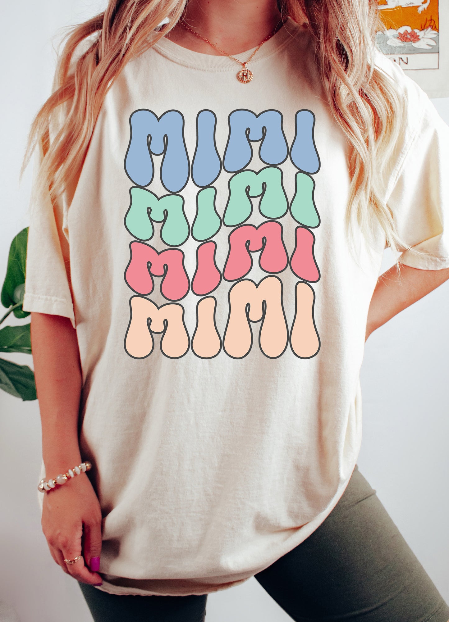 Retro Wave Color Mimi Shirt | Comfort Colors Vintage Style Mimi Shirt