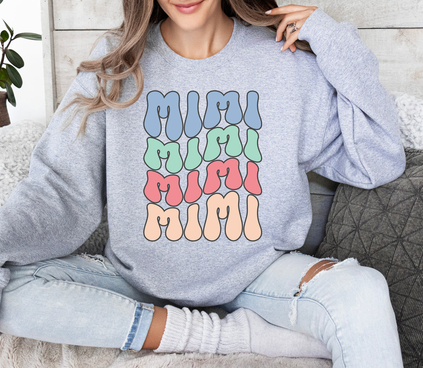 Retro Wave Color Mimi Sweatshirt