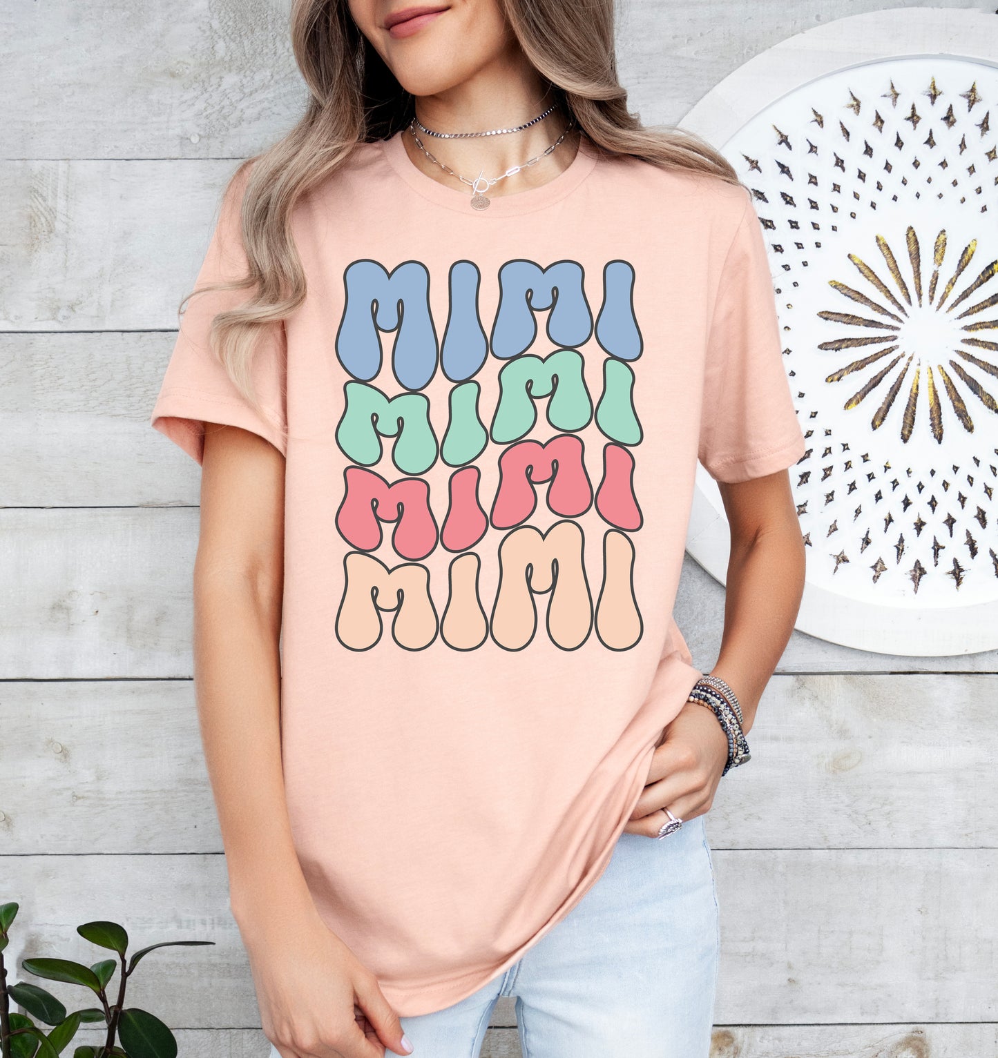 Retro Wave Color Mimi Shirt | Light Garment