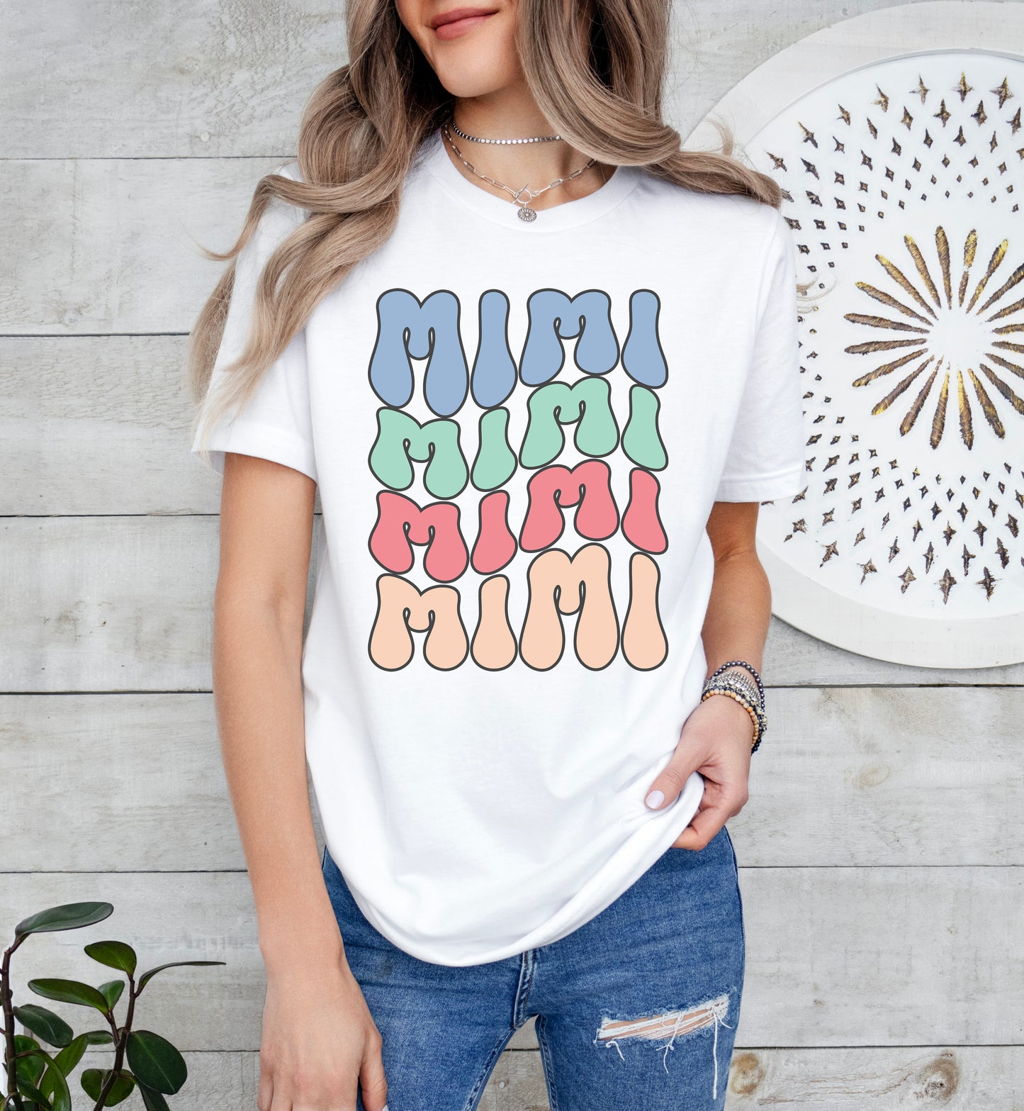 Retro Wave Color Mimi Shirt | Light Garment