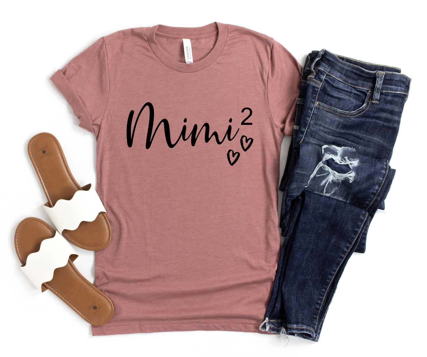 Mimi Again Heart Shirt | Mimi Shirt | Light Garment