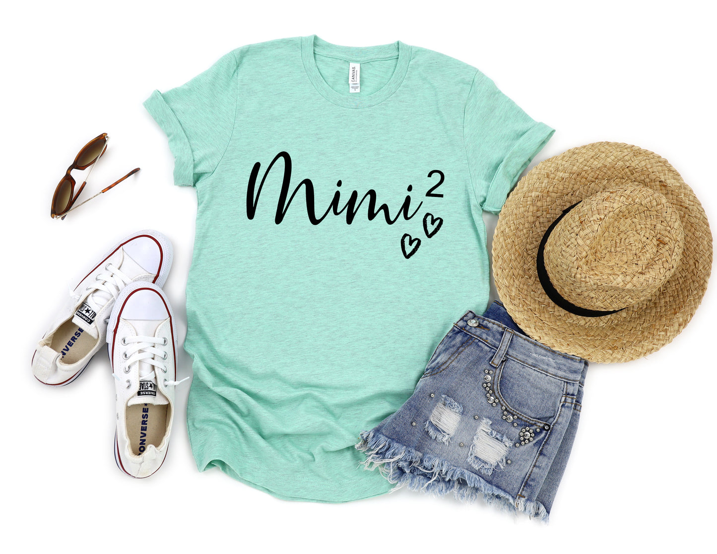 Mimi Again Heart Shirt | Mimi Shirt | Light Garment