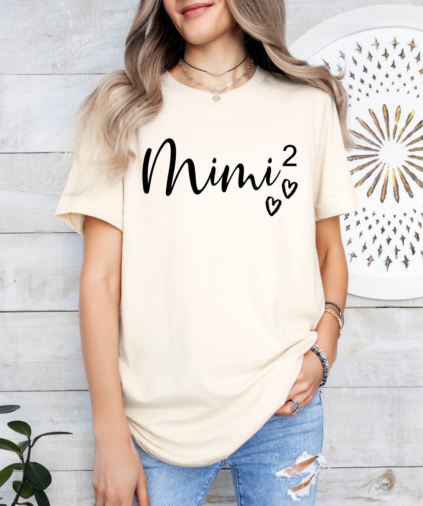Mimi Again Heart Shirt | Mimi Shirt | Light Garment