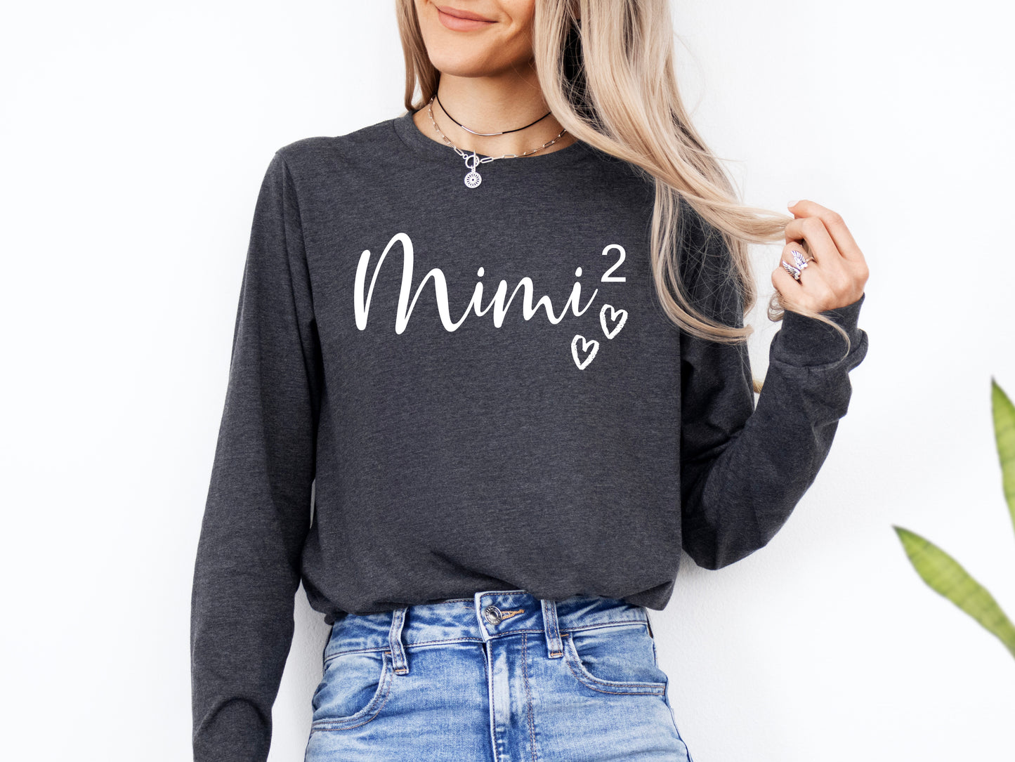 Mimi Again Heart Shirt Long Sleeve | Long Sleeve Mimi Shirt