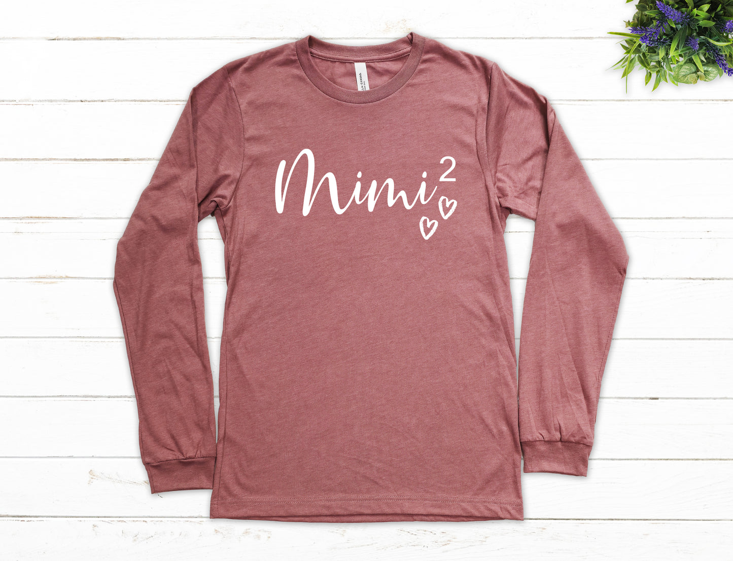 Mimi Again Heart Shirt Long Sleeve | Long Sleeve Mimi Shirt