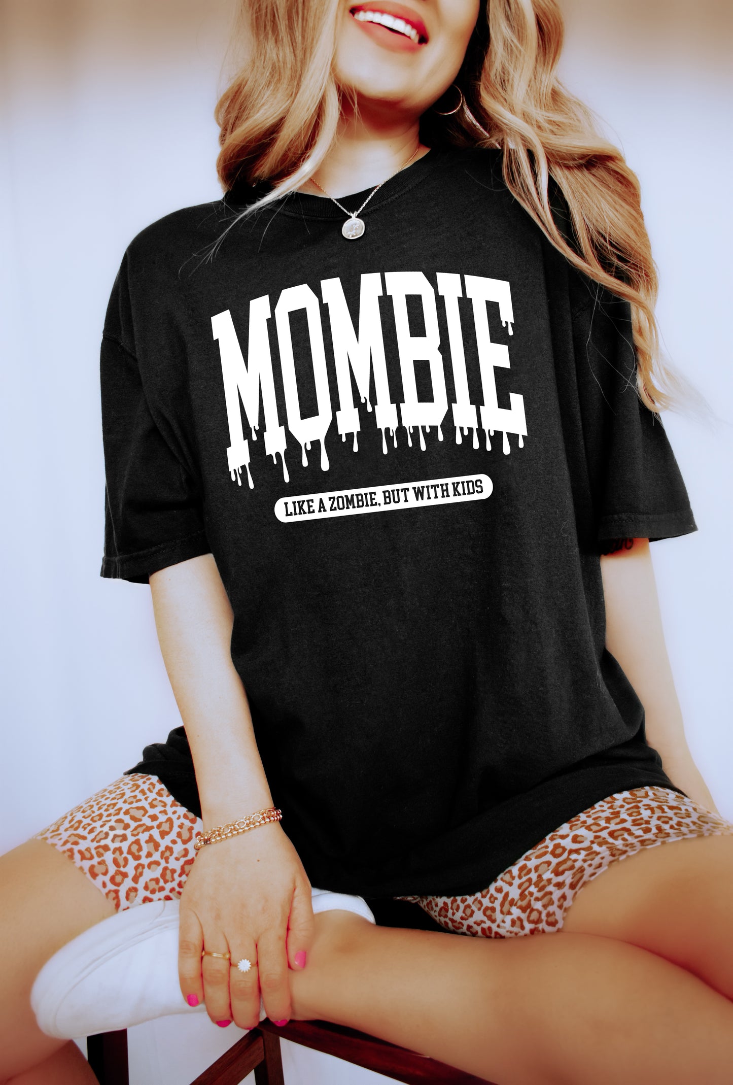 Mombie Halloween Vintage Style Mom Shirt