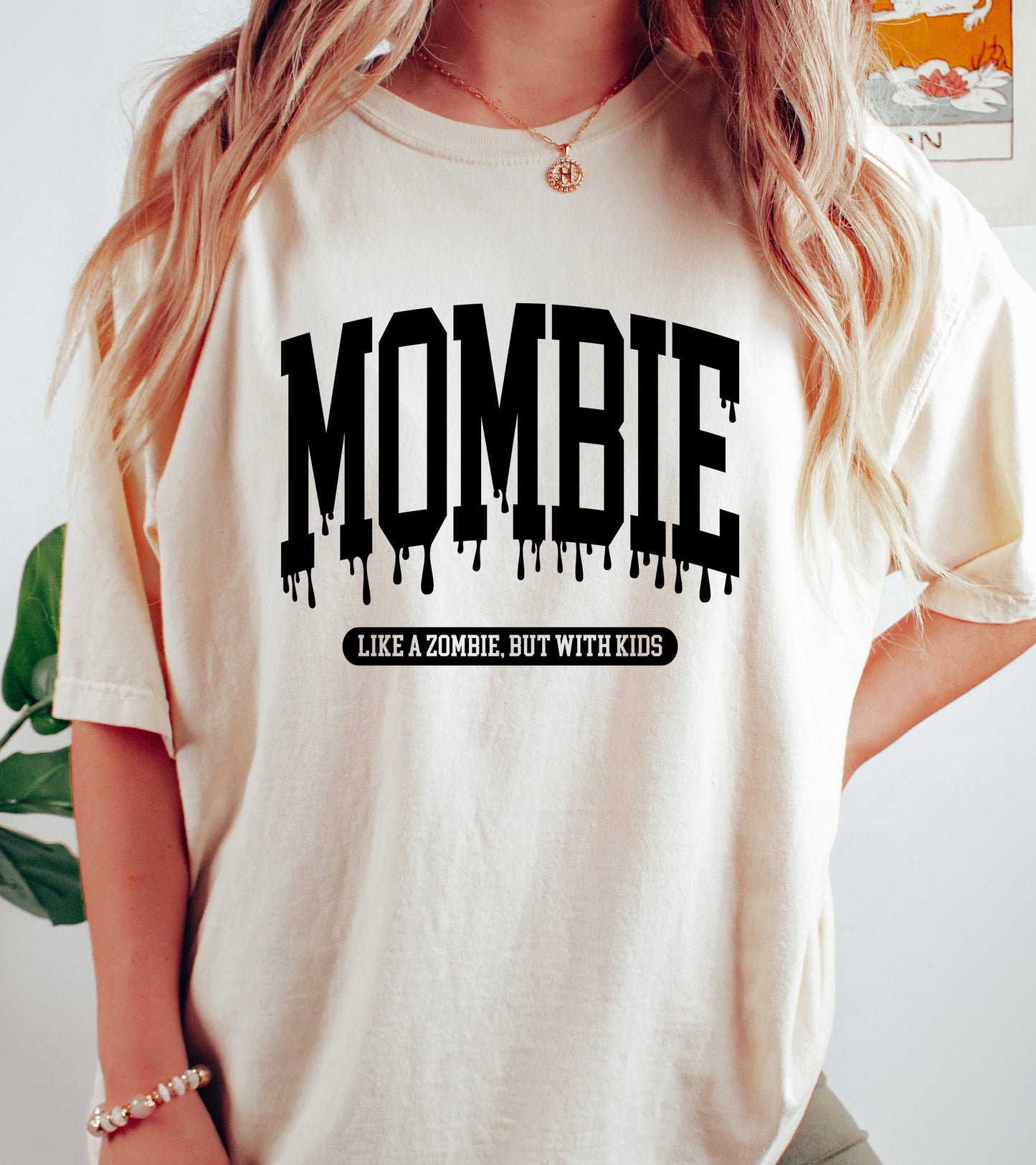 Mombie Halloween Vintage Style Mom Shirt