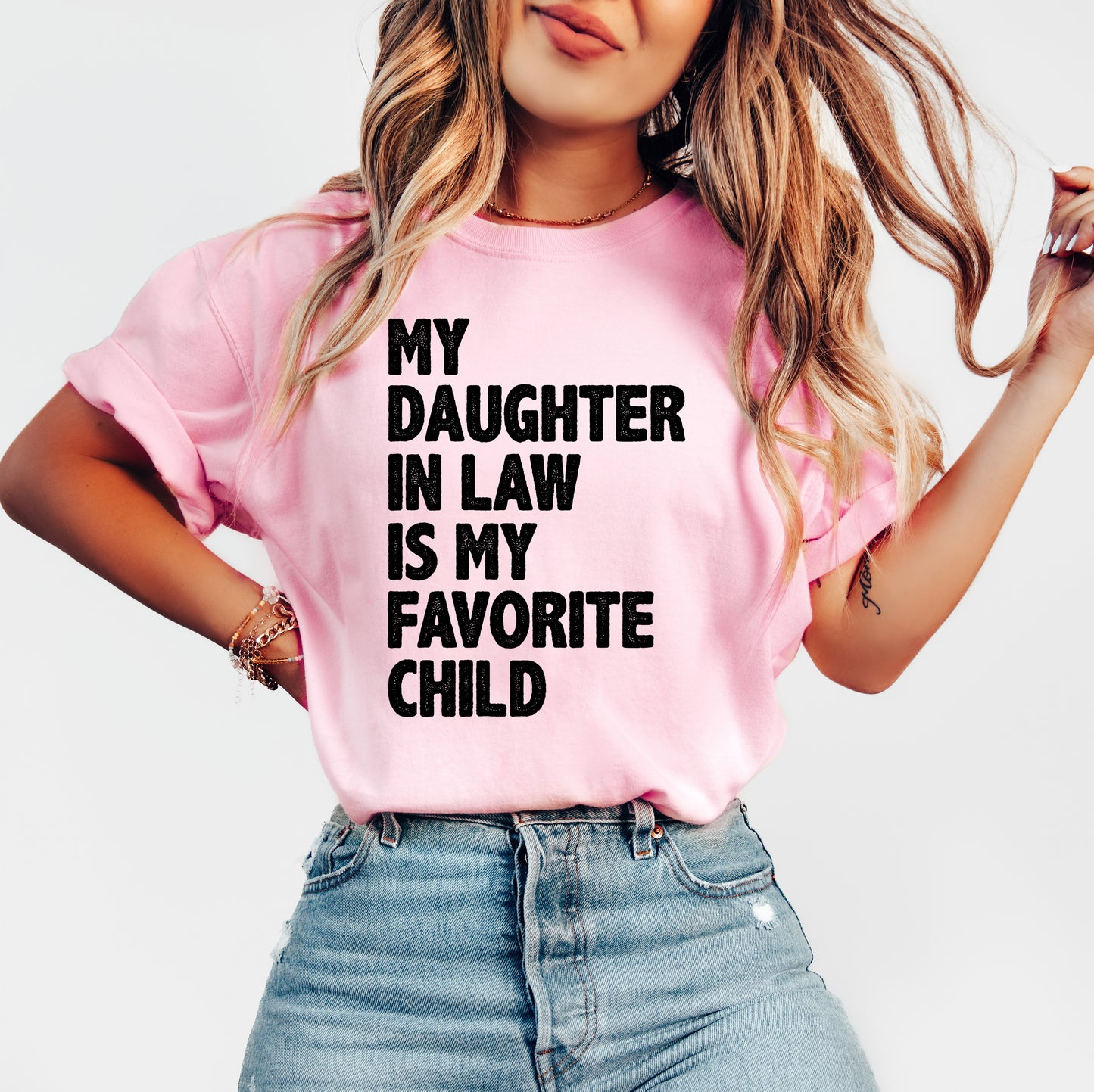 My Daughter In Law Is My Favorite Child Shirt | Comfort Colors Vintage Style Shirt