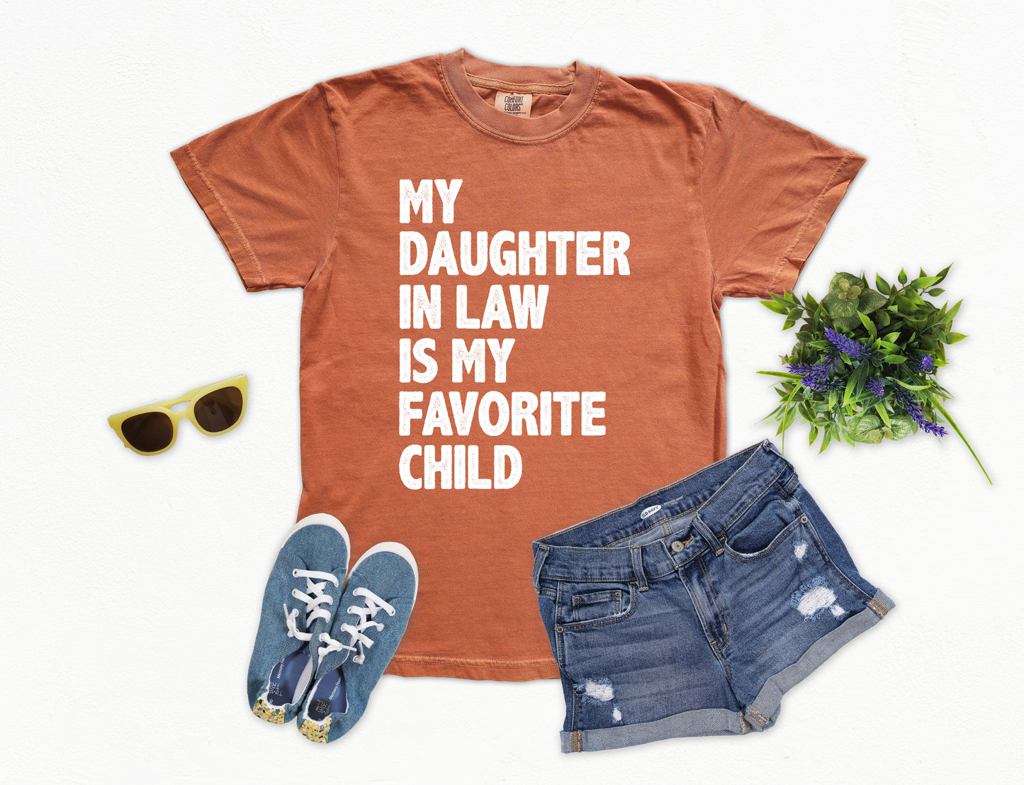 My Daughter In Law Is My Favorite Child Shirt | Comfort Colors Vintage Style Shirt