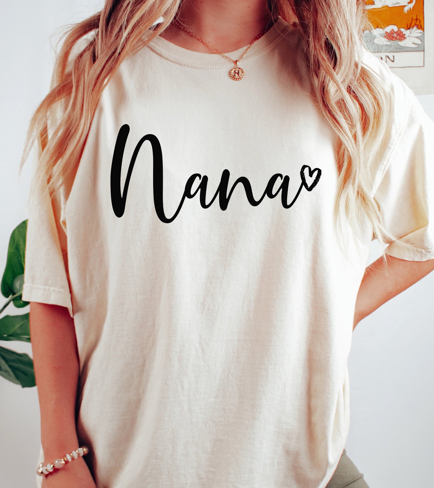 Nana Heart Shirt | Comfort Colors Vintage Style Nana Shirt