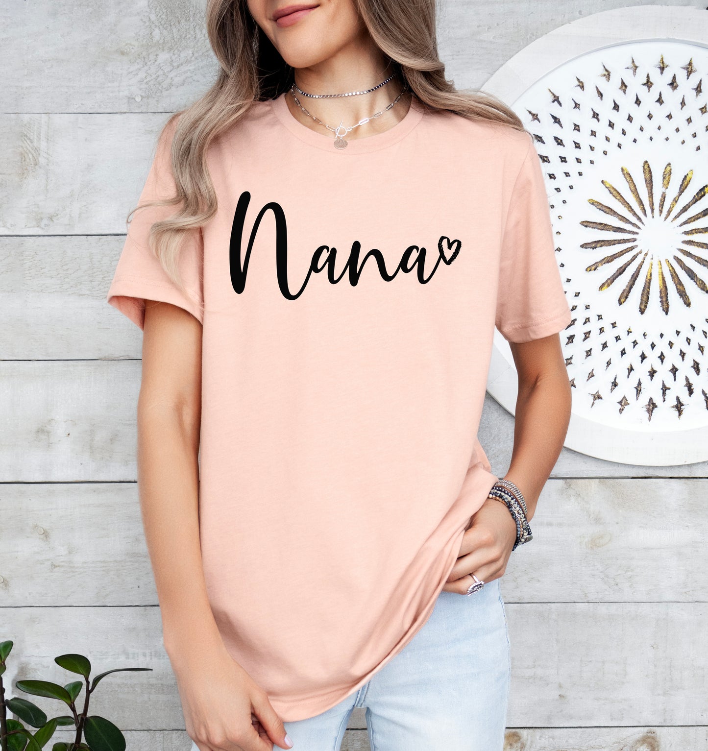 Nana Heart Shirt | Nana Shirt | Light Garment