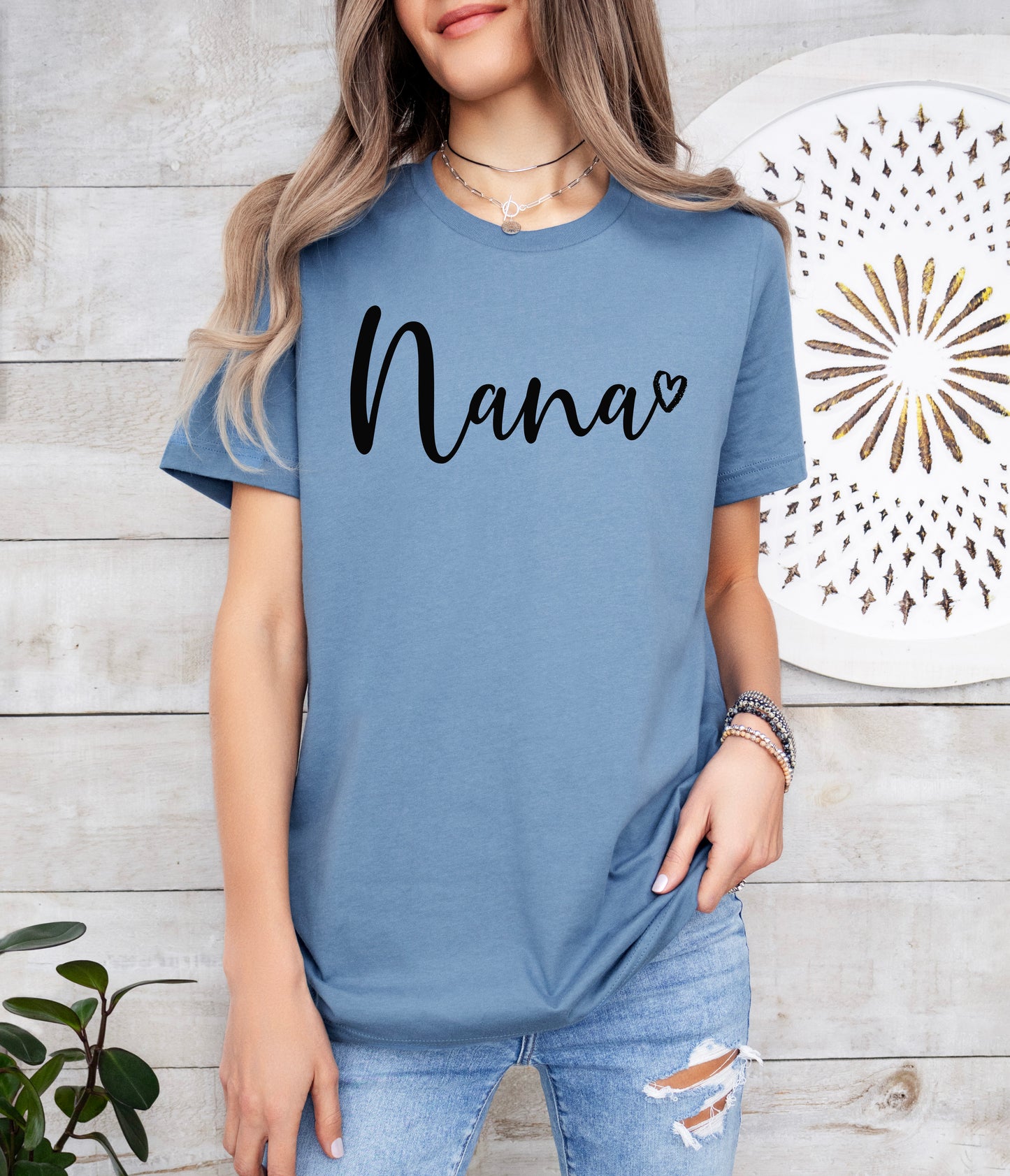 Nana Heart Shirt | Nana Shirt | Light Garment