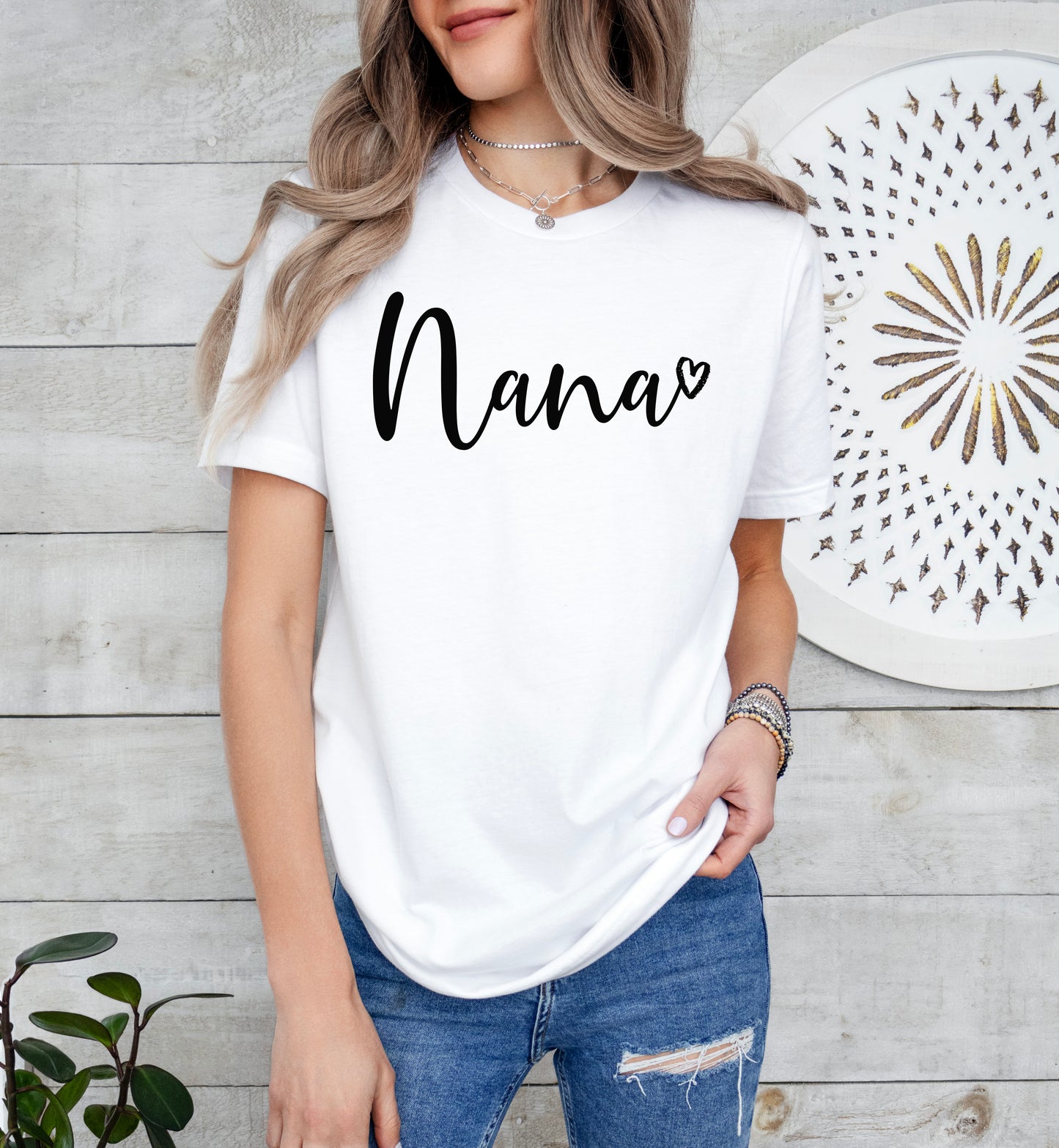 Nana Heart Shirt | Nana Shirt | Light Garment