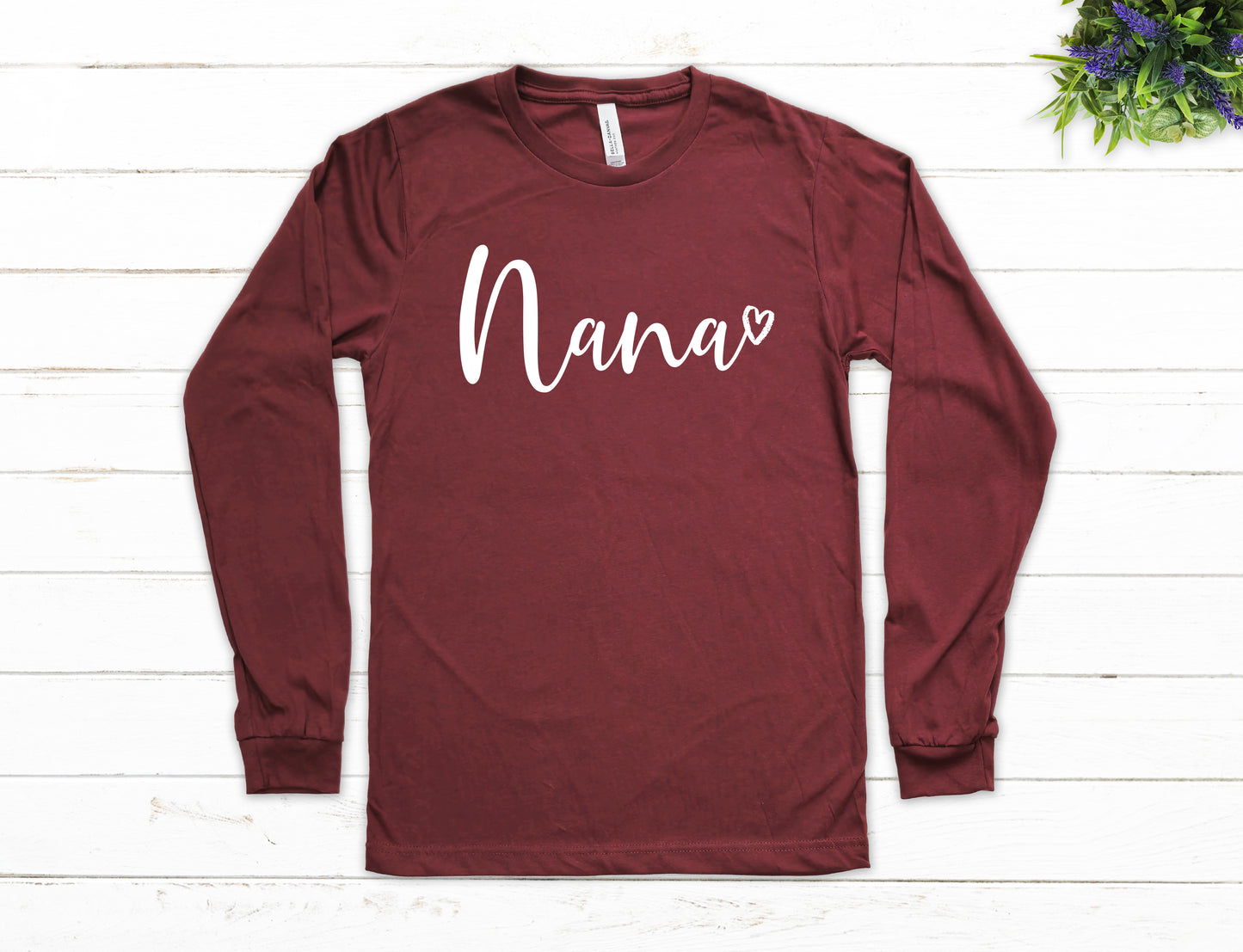 Nana Heart Shirt Long Sleeve | Long Sleeve Nana Shirt