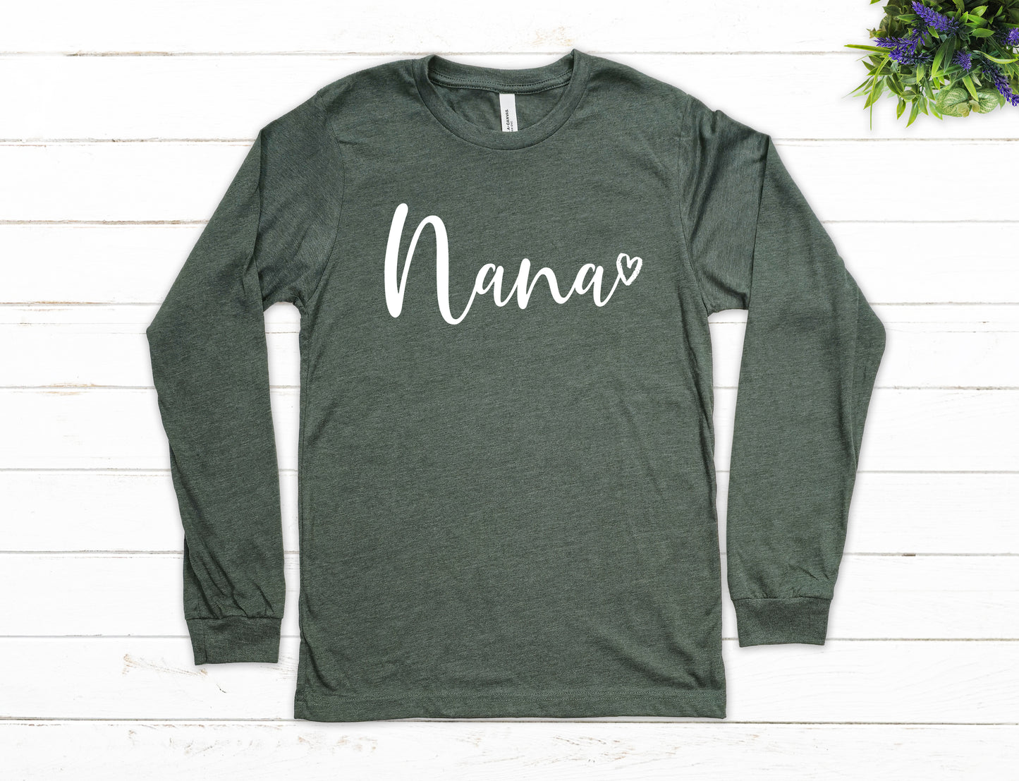 Nana Heart Shirt Long Sleeve | Long Sleeve Nana Shirt