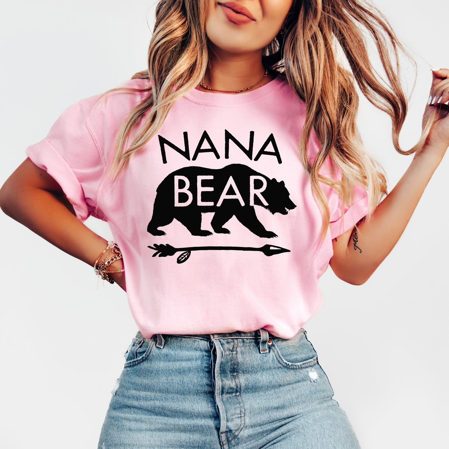 Nana Bear Shirt | Comfort Colors Vintage Style Nana Shirt