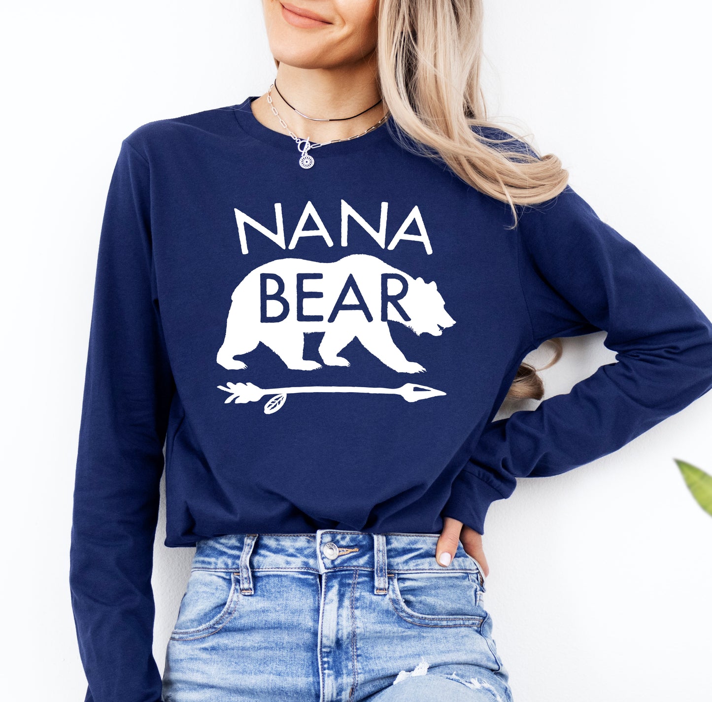 Nana Bear Shirt Long Sleeve | Long Sleeve Nana Shirt