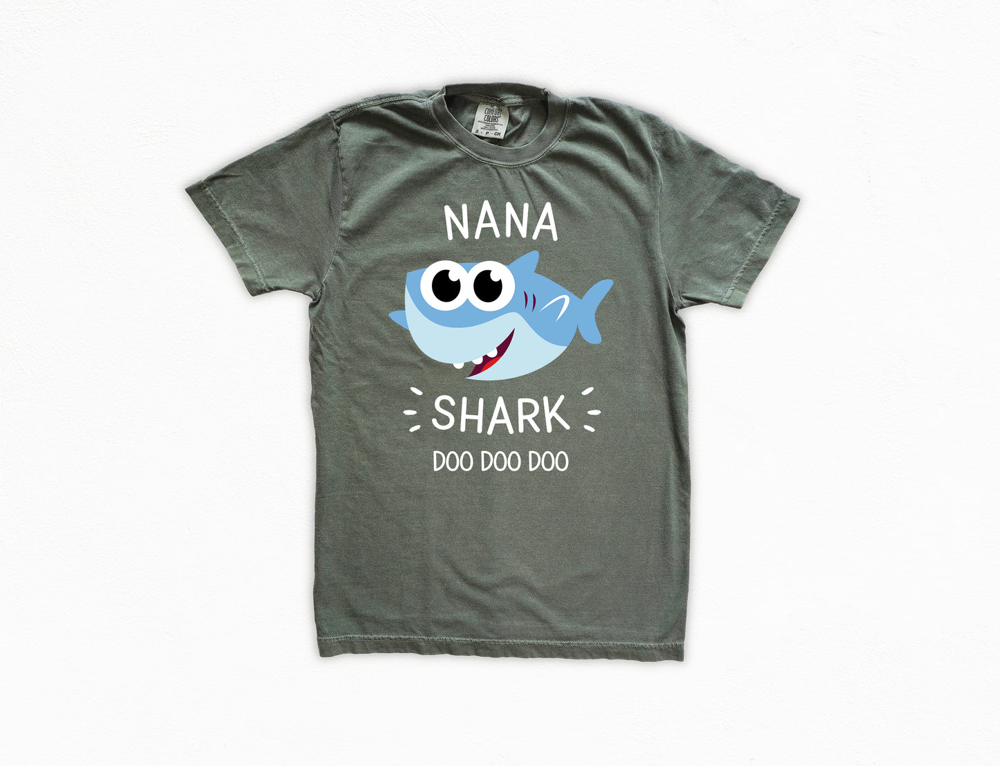 Nana Shark Shirt | Comfort Colors Vintage Style Nana Shirt