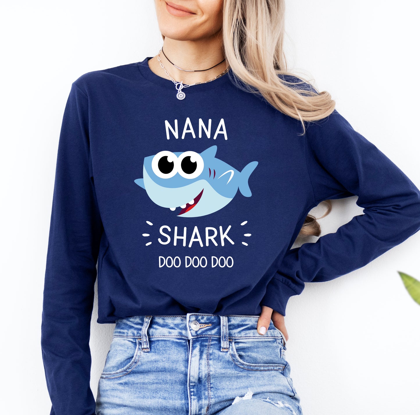 Nana Shark Shirt Long Sleeve | Long Sleeve Nana Shirt