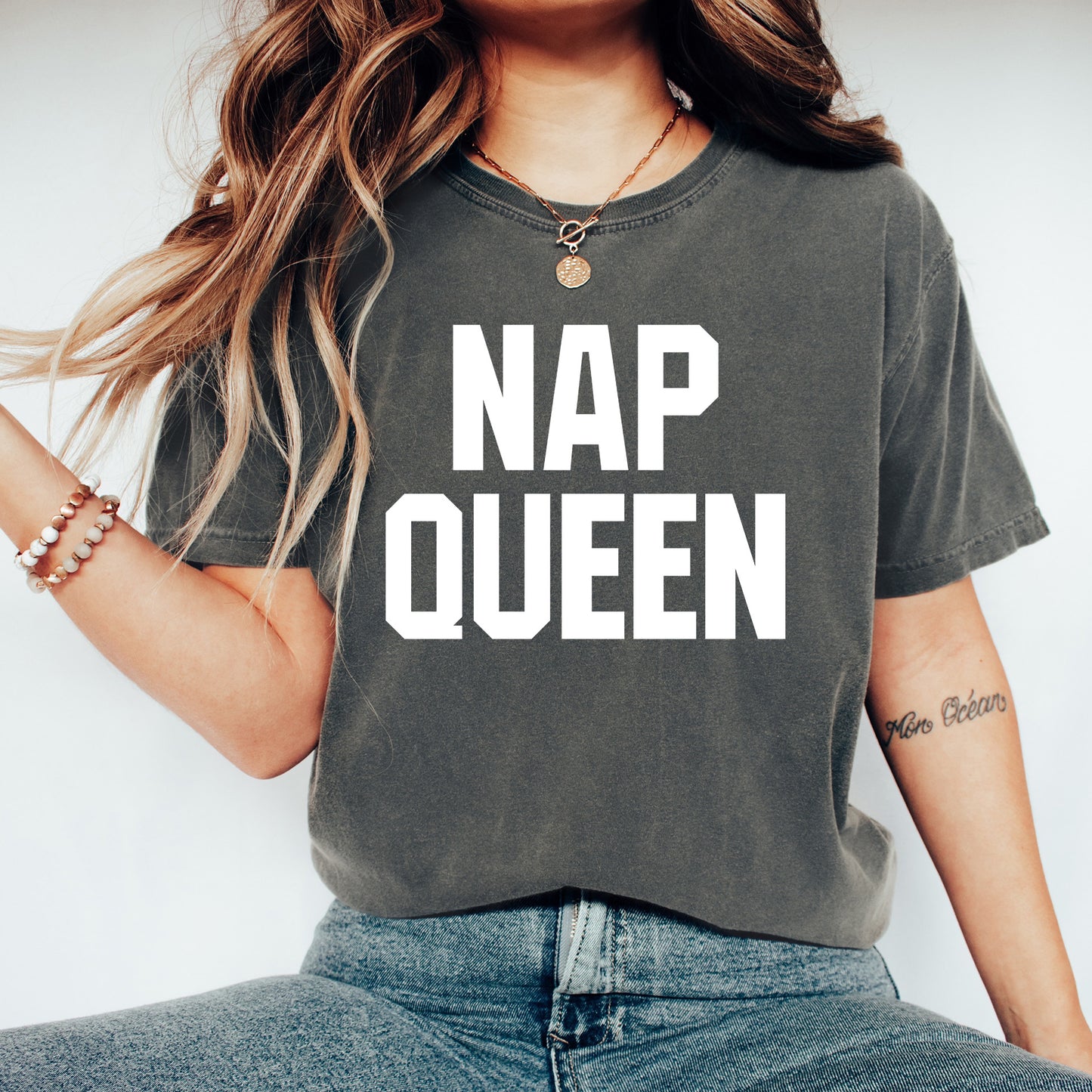 Nap Queen Shirt | Comfort Colors Vintage Style Funny Shirt