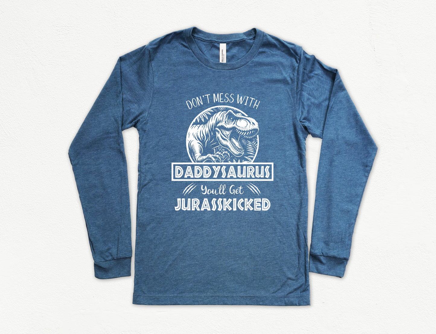 Jurassic Daddysaurus Shirt Long Sleeve | Long Sleeve Dad Shirt
