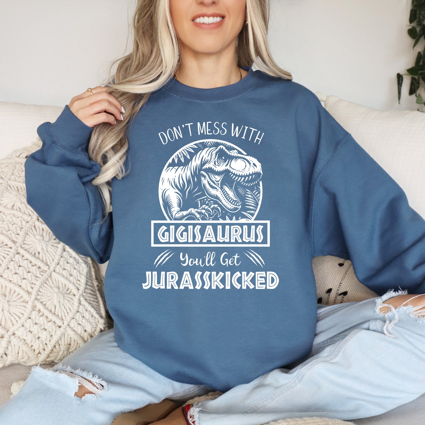 Jurassic Gigisaurus Sweatshirt | Funny Gigi Sweatshirt