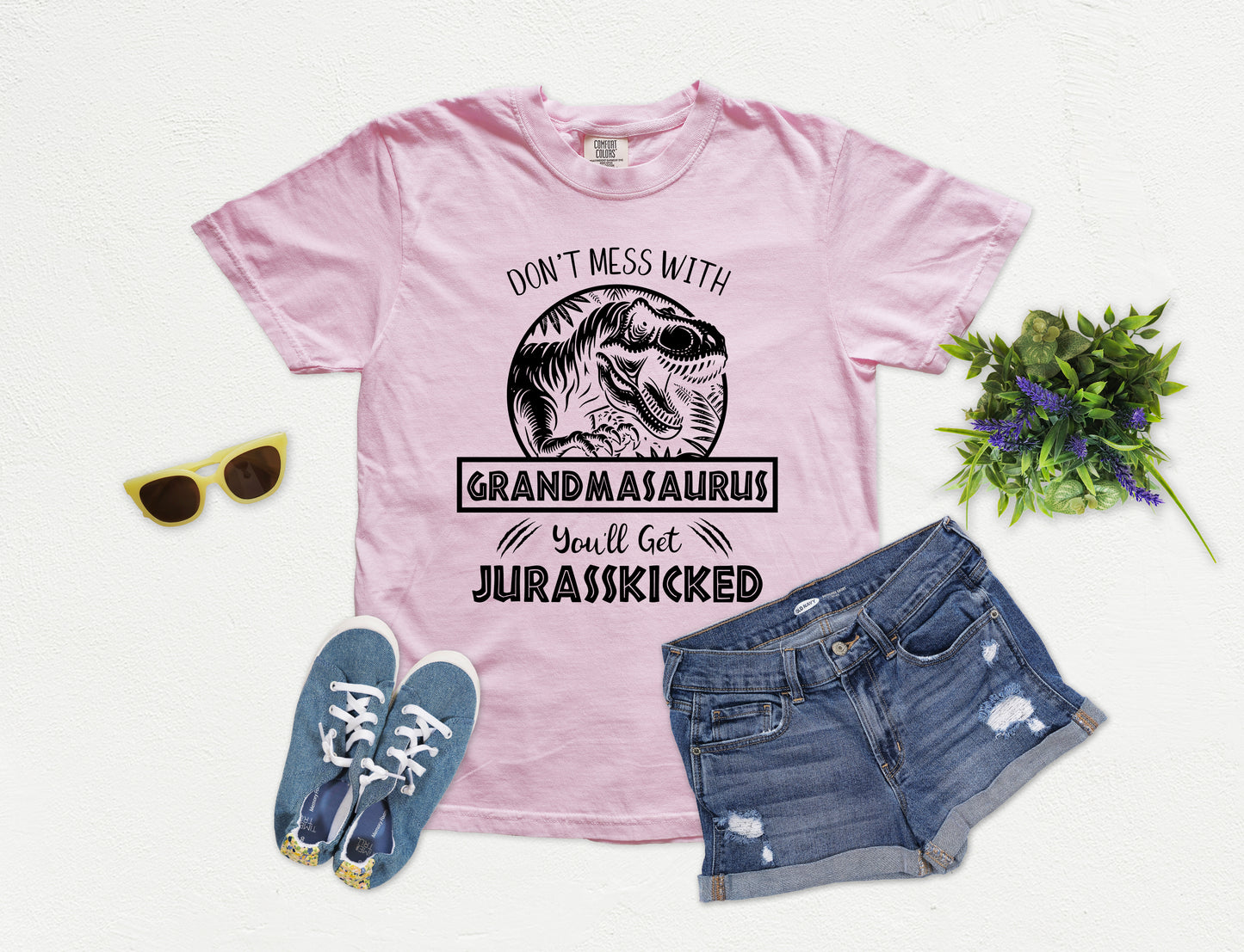 Jurassic Grandmasaurus Shirt | Comfort Colors Vintage Style Funny Grandma Shirt