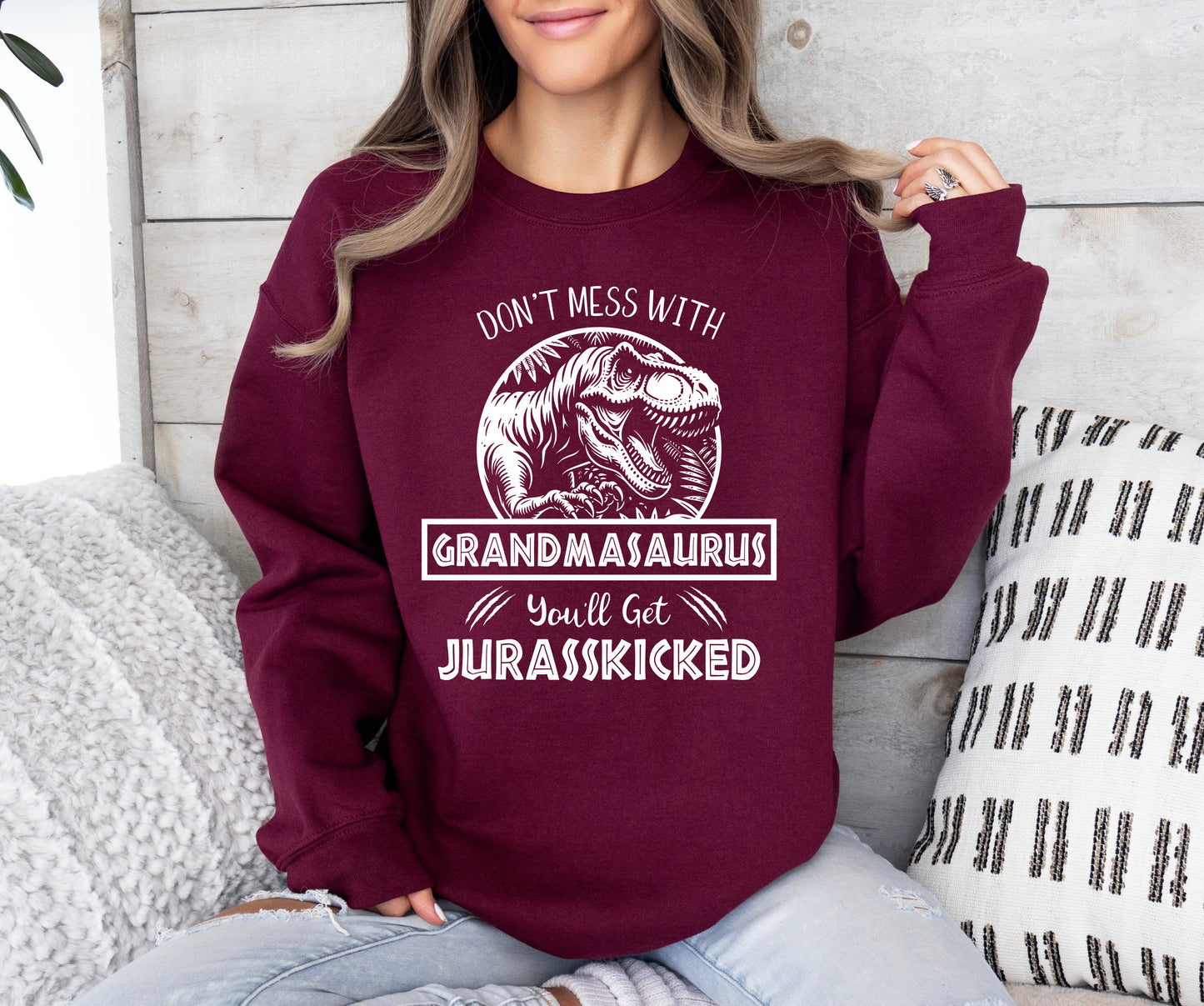 Jurassic Grandmasaurus Sweatshirt | Funny Grandma Sweatshirt
