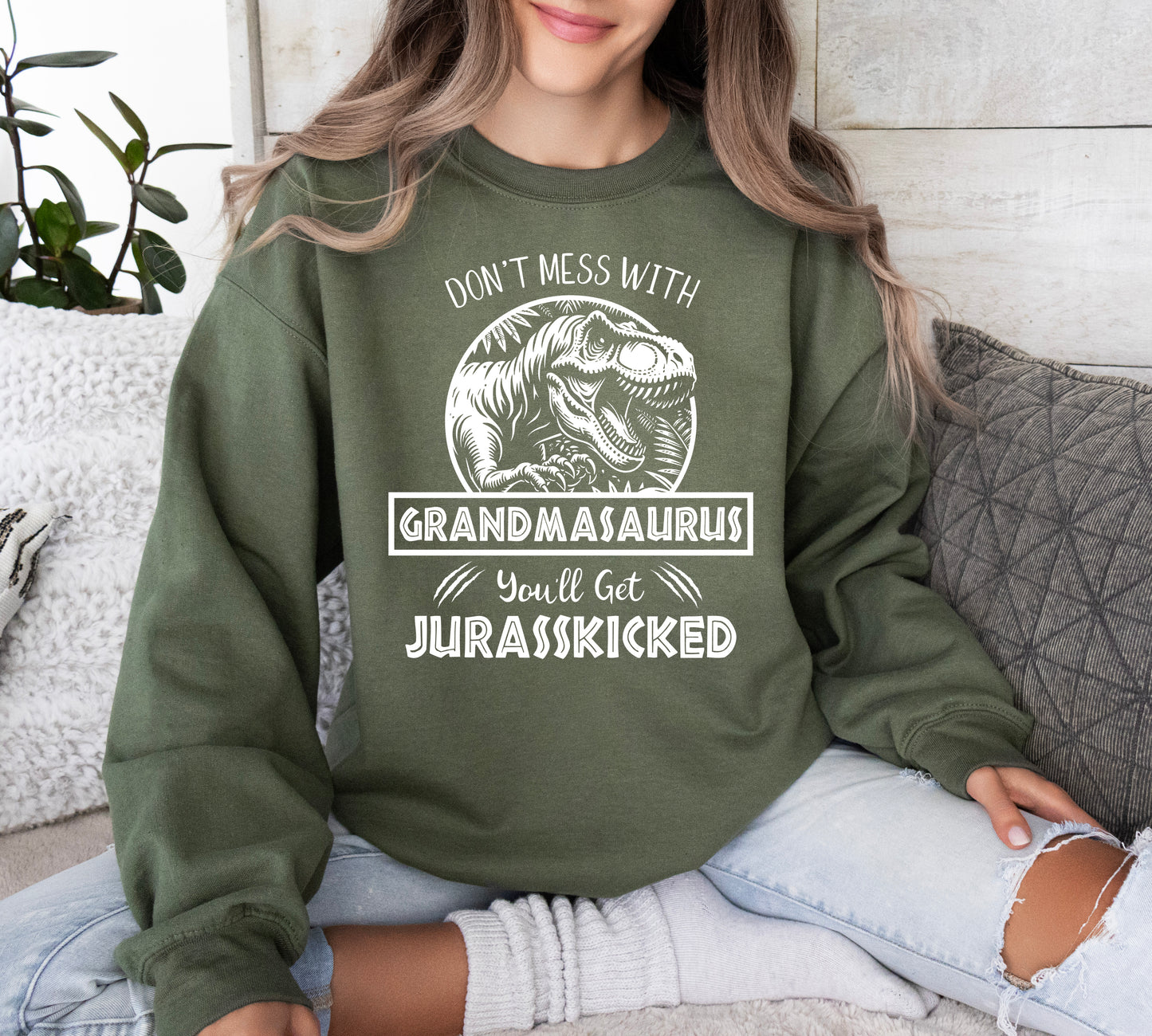 Jurassic Grandmasaurus Sweatshirt | Funny Grandma Sweatshirt